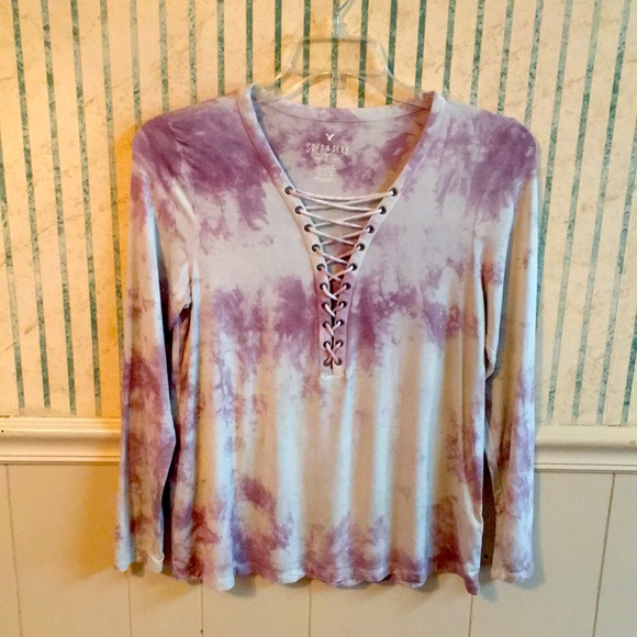 American Eagle Outfitters Tops - Soft & Sexy Lattice Top Size M